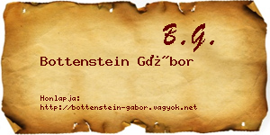 Bottenstein Gábor névjegykártya